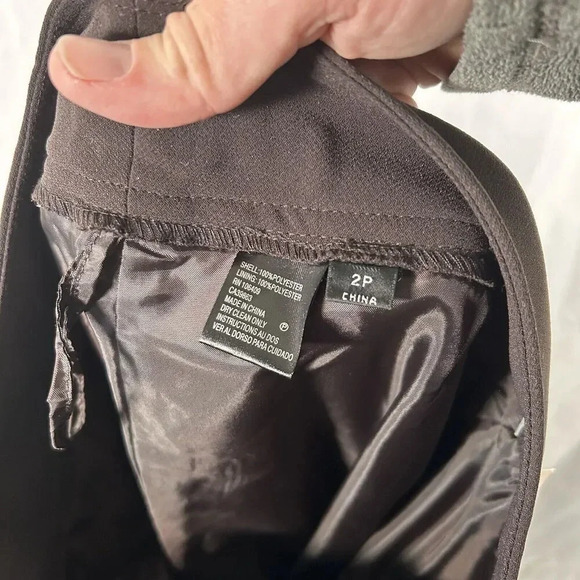 Tahari Dress Pants Women's 2P Petite Brown Button Zip Arthu S. Levine - Picture 8 of 9